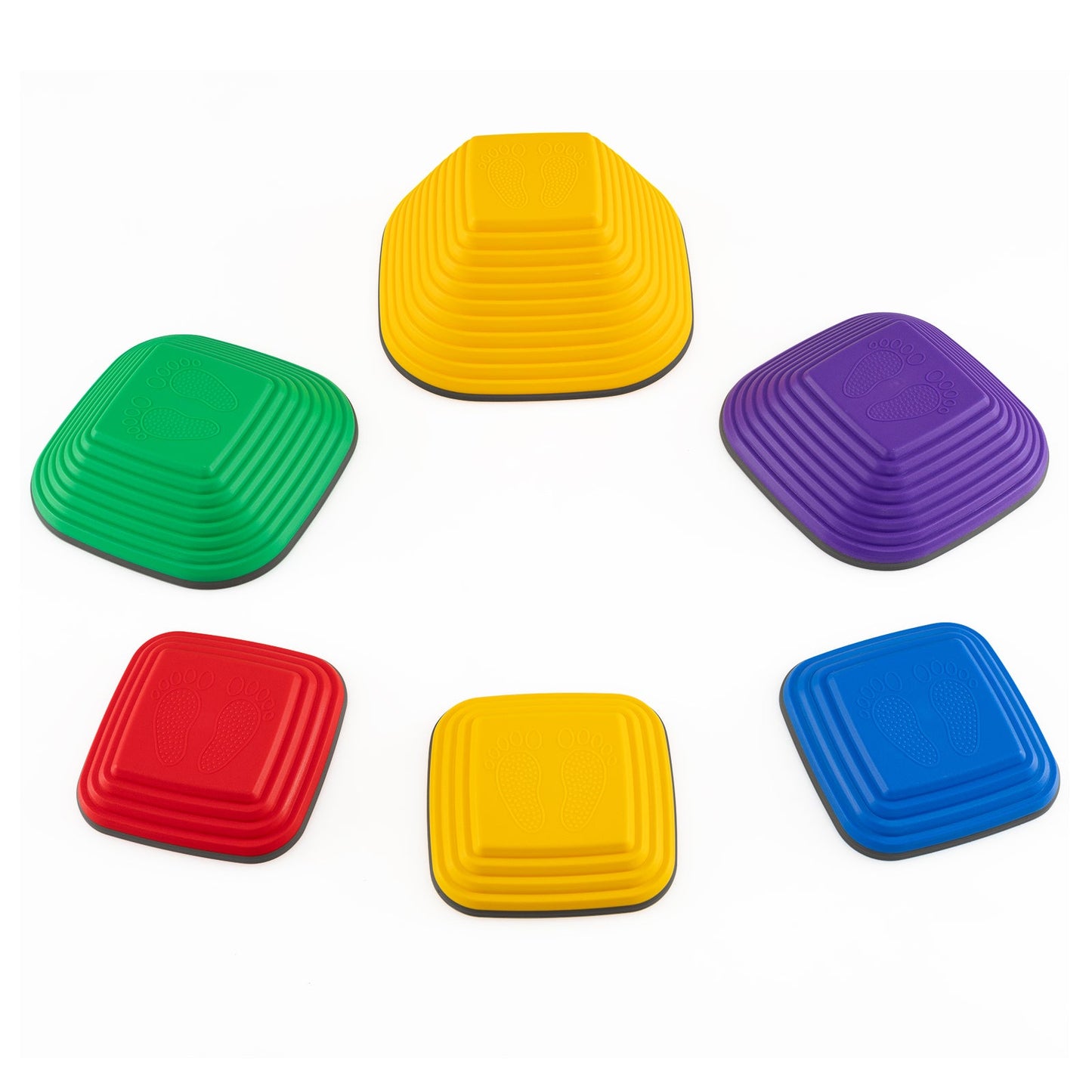 Gbruno 6-Piece Kids Stepping Stone Balance Blocks - Multicolor