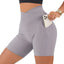 Shorts de Yoga Sin Costuras de Cintura Alta para Mujeres