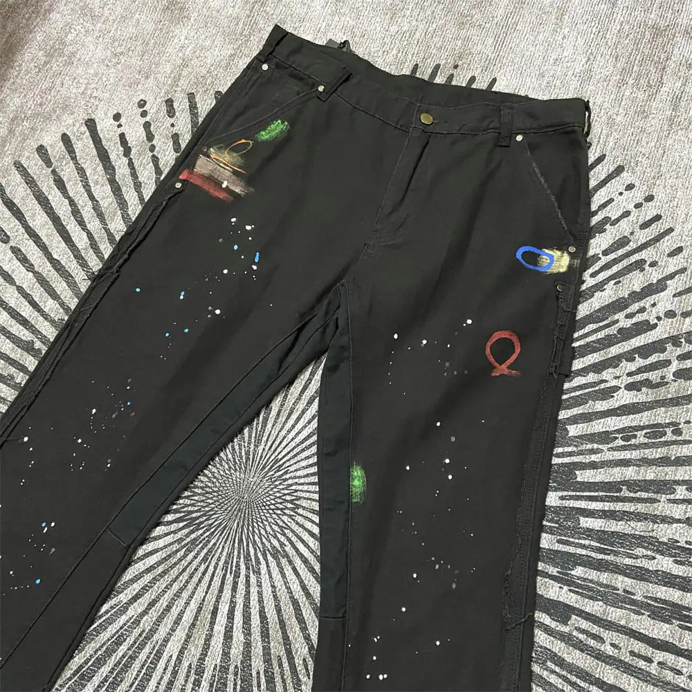 Pantalones de Bouquet con Estampado para Mujer, Casual y Sueltos