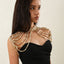 Elegant Multi-Layer Tassel Pearl Shoulder Chain