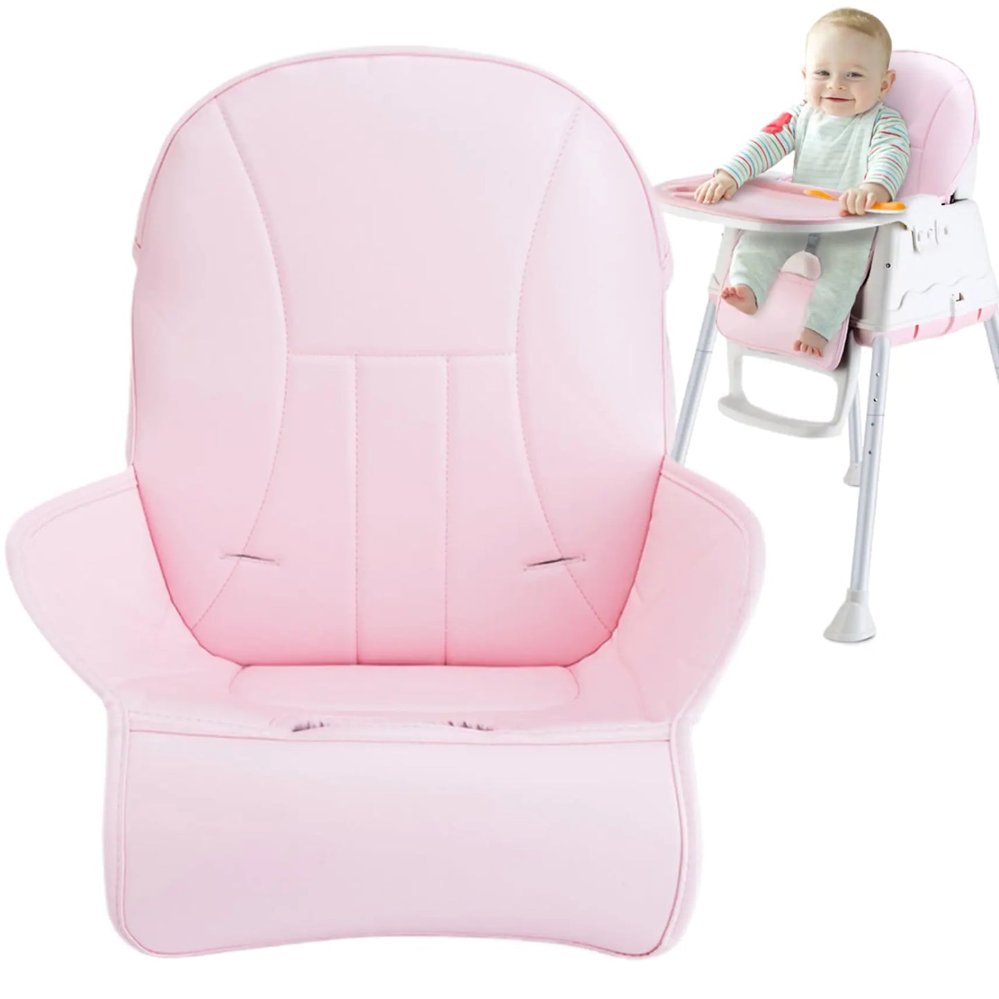 Coussin de Chaise Haute en Cuir PU Souple Premium pour le Confort