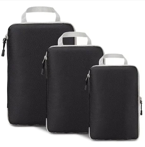Ensemble de sacs de rangement compressés de voyage premium - 3 pièces