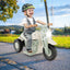 6V Kids Electric Ride-On Motorcycle with Bubble Maker - Beige