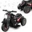 6V Kids Electric Ride-On Motorcycle with Bubble Maker - Black