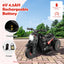6V Kids Electric Ride-On Motorcycle with Bubble Maker - Black