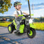 Motocicleta eléctrica para niños de 6V con generador de burbujas - Verde