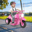 6V Kids Electric Ride-On Motorcycle with Bubble Maker - Pink