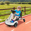 6V Kids Ride On Drift Car - White with 360° Spin & Adjustable Heights