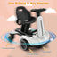 6V Kids Ride On Drift Car - White with 360° Spin & Adjustable Heights