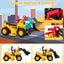 6V Kids Ride On Bulldozer with Basketball Hoop