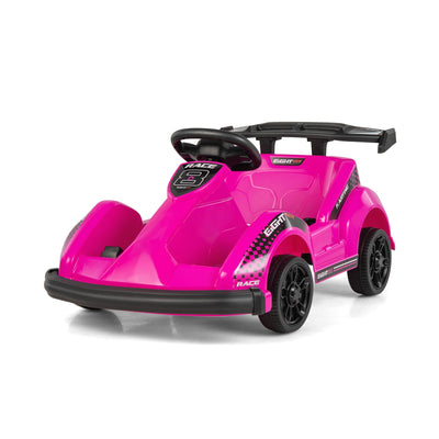 6V Kids Ride On Go Cart with Remote Control - Pink