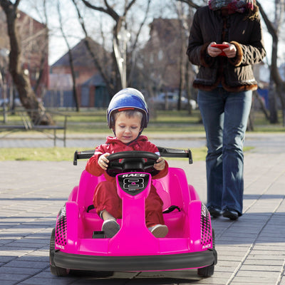 6V Kids Ride On Go Cart with Remote Control - Pink