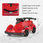 6V Kids Ride On Go Cart with Remote Control - Red