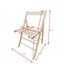 Silla Plegable de Color Natural - Juego de 2