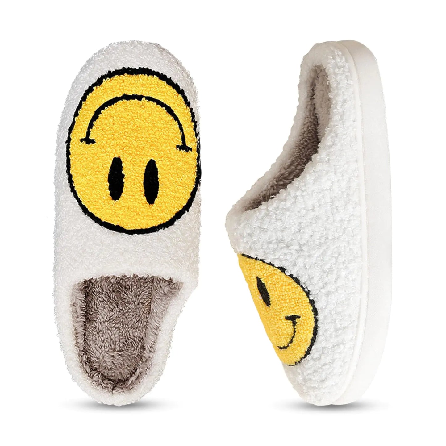 Chaussons Sourire pour Femmes - Douillets et en Peluche