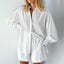 Lantern Sleeve Loose Shirt and Shorts Set