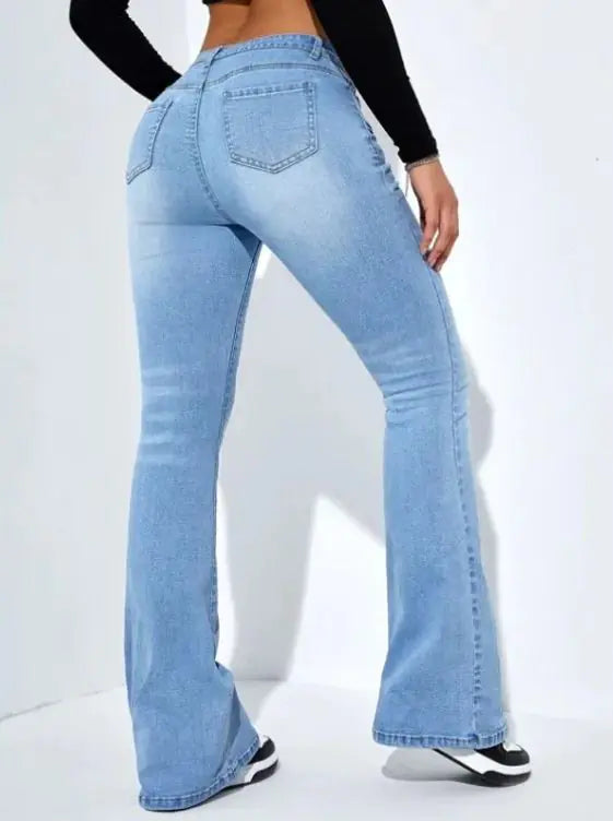 Women's High Waist Slim-fit Stretch Trousers