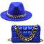 Sombrero Fedora de Lujo con Cadena Dorada para Mujeres