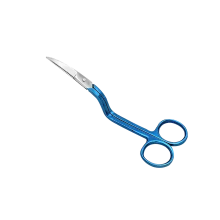 Tijeras de bordado curvas dobles verdaderas para zurdos de 6"