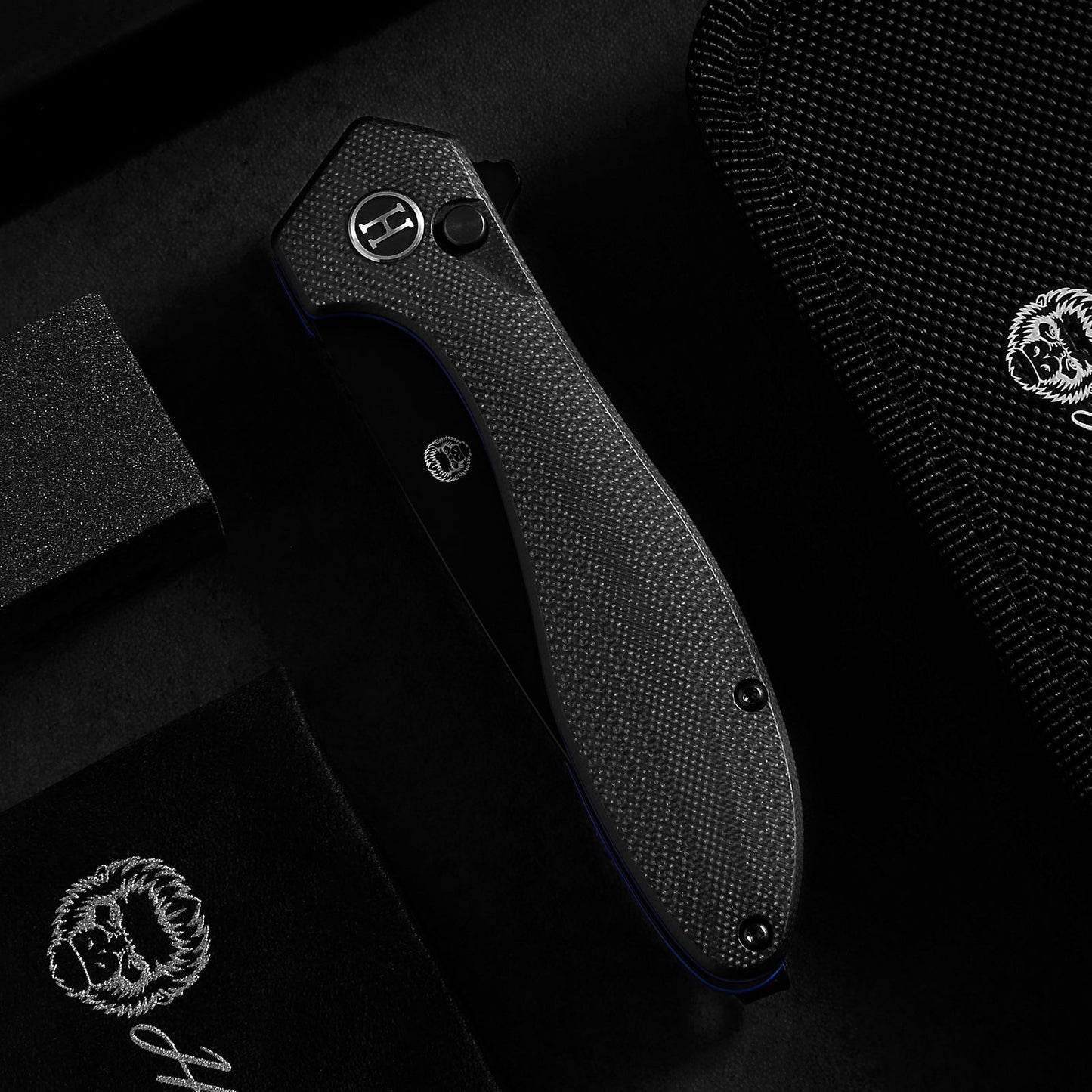 Ultimate Vector Folding Pocket Knife Gift Set for Outdoor Enthusiasts (Black) - Korvel