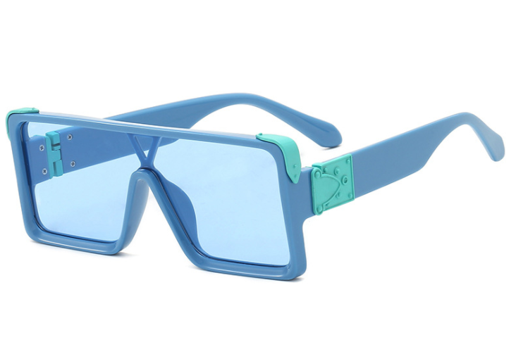 Stylish Black & White Square Sunglasses for Men & Women