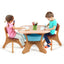 Gbruno Kids Activity Table & Chair Set with Storage - Coffee