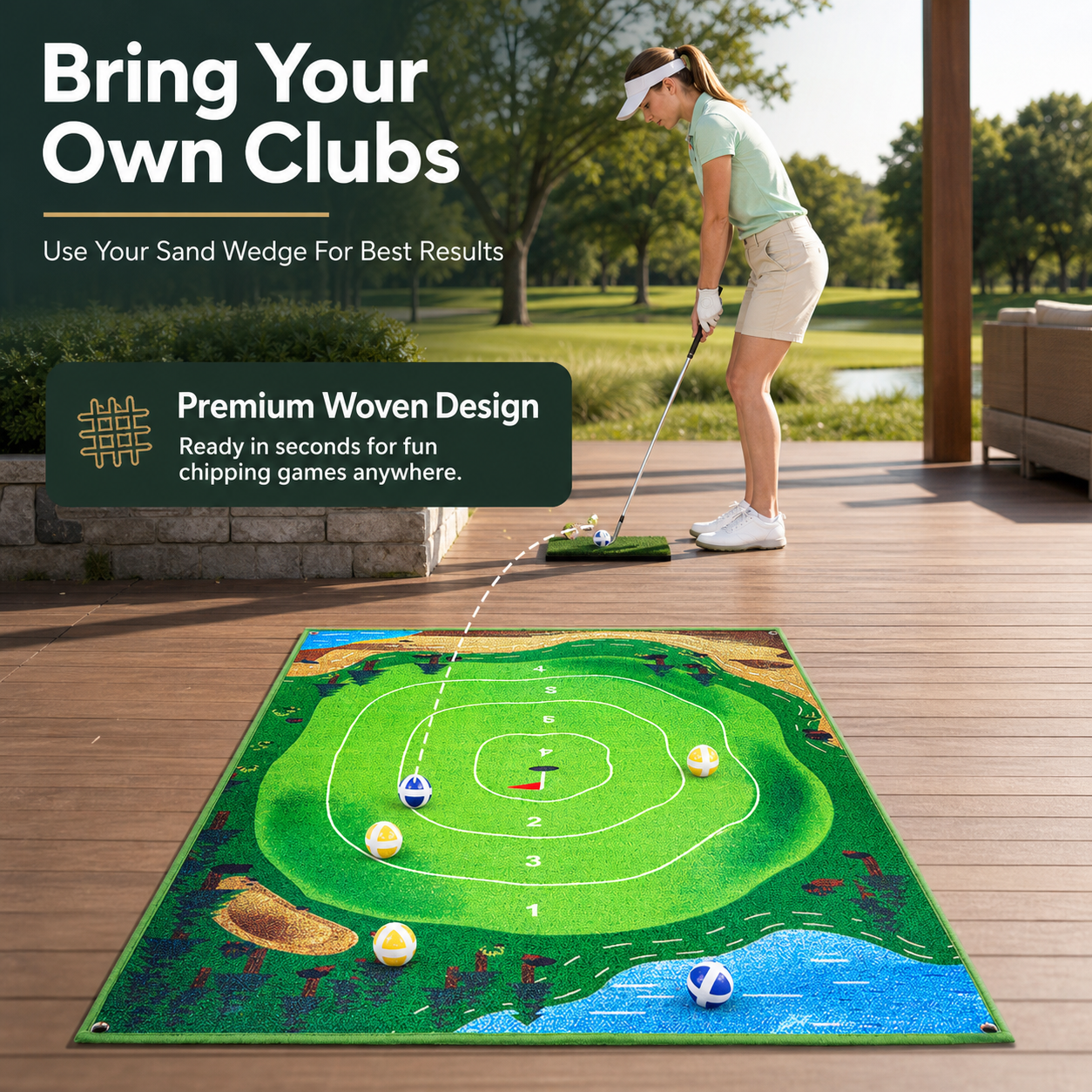 Ultimate Chip N' Stick Golf Game Set for Skill Development