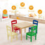 5-Piece Kids Multicolor Table and Chair Set