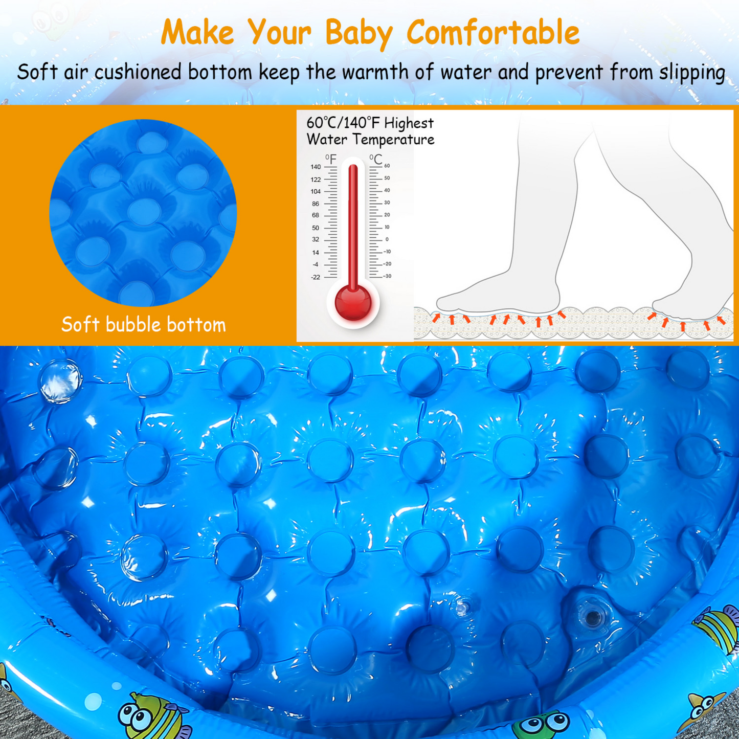 GBruno Piscina Inflable de 51x13” para Niños