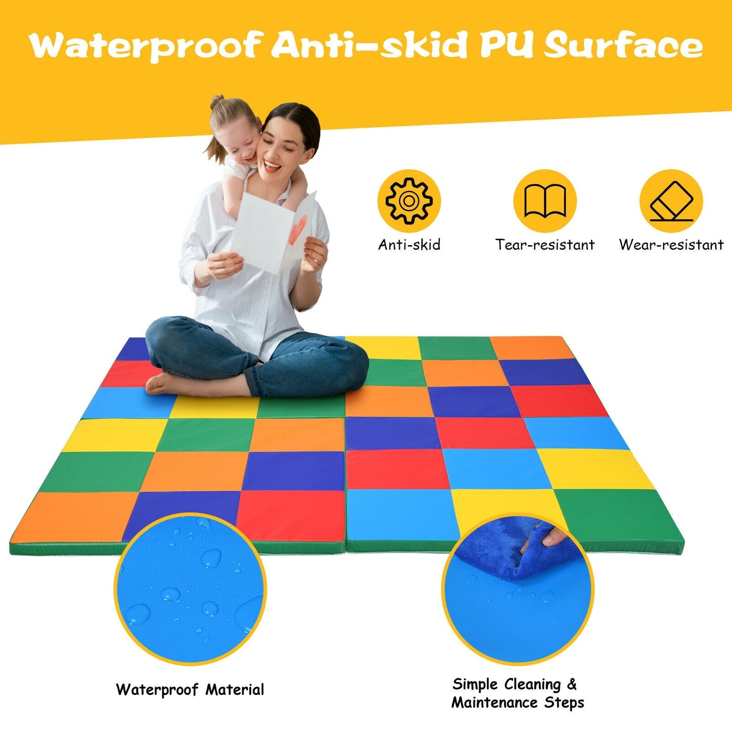 58 Inch Baby Folding Activity Floor Mat