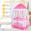 Portable Baby Playpen Crib with Carrying Bag - Pink