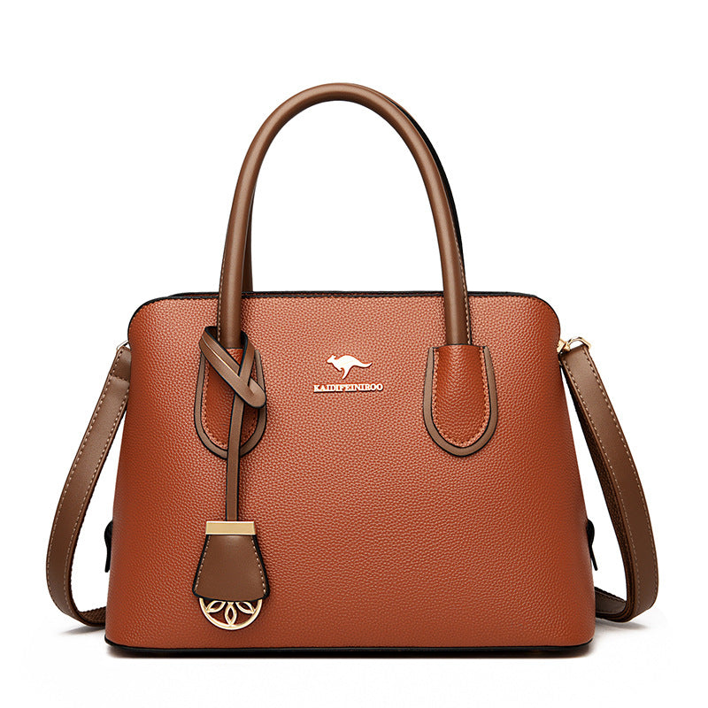 Elegante bolso de mano tipo cubo de gran capacidad para mujeres