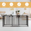 Adjustable Panel Baby Safe Metal Gate Play Yard - Black