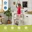 Kids Kitchen Step Stool with Double Safety Rails - Gray