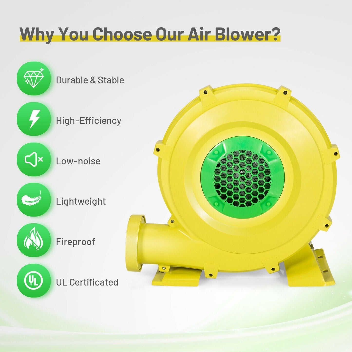 1100W Air Blower for Inflatable Bounce Houses