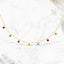 14k Yellow Gold Cable Chain Necklace with Multi-Tone Charms