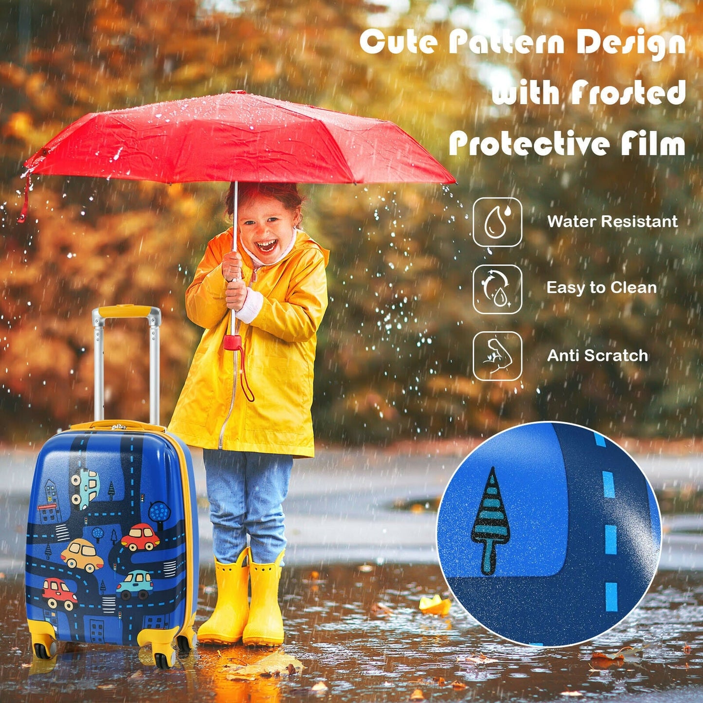 2-Piece Kids Luggage Set: Suitcase & Backpack for Travel