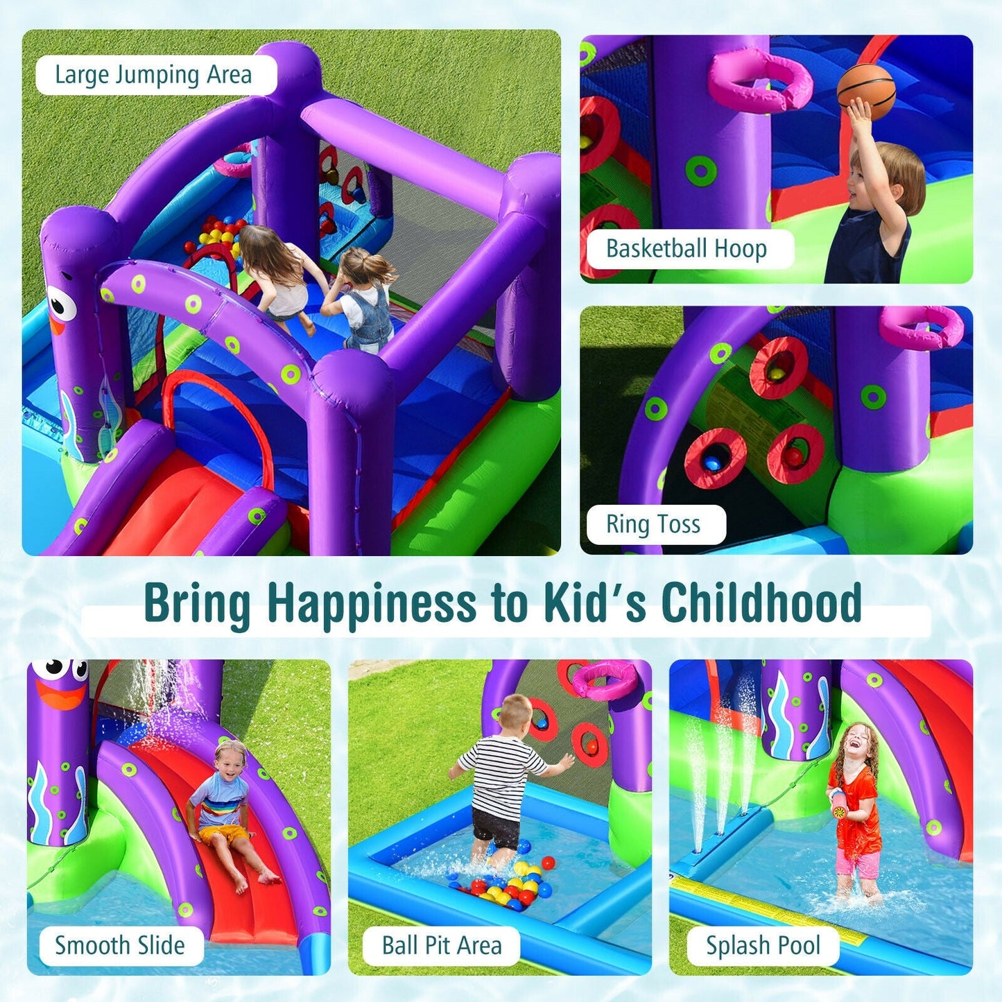 Inflatable Water Slide Castle for Endless Summer Fun