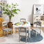 Kids 5-Piece Wooden Table and Chair Set - White