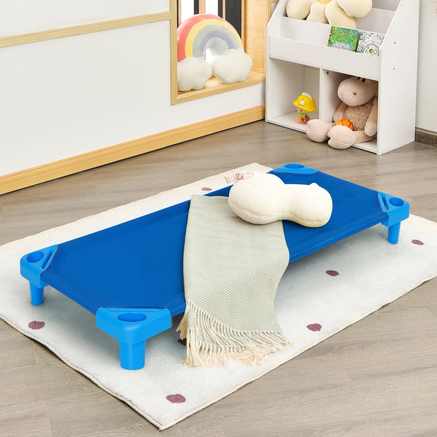 Mats de descanso apilables para niños en guarderías - 52 x 23 pulgadas, paquete de 6