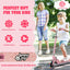 Folding Kick Scooter with Adjustable Heights for Kids - Pink