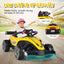 12V Kids Electric Formula Racing Car with Remote Control - Yellow