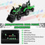12V 3 in 1 Kids Ride On Excavator with Shovel - Green