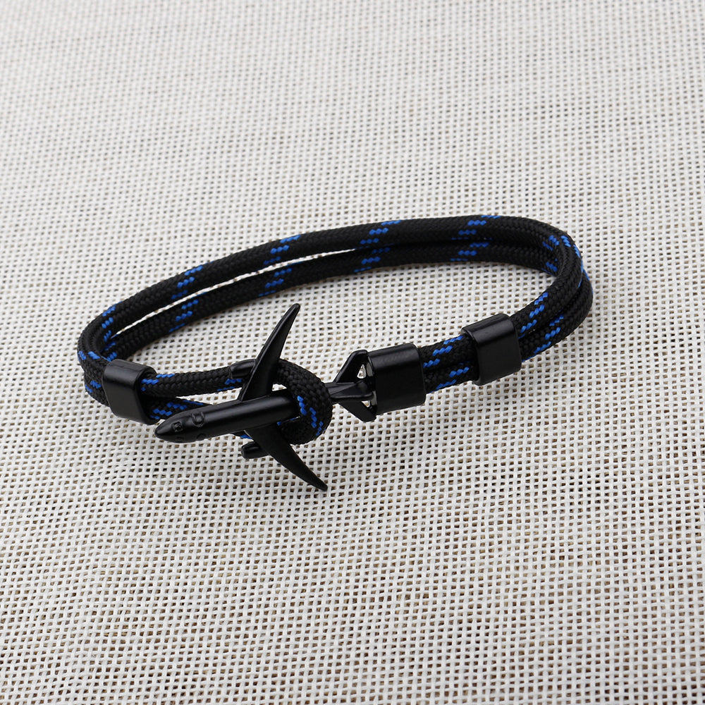 Pulsera de Ancla de Avión de Moda Moderna para Hombres y Mujeres