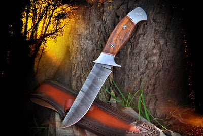 Premium Handmade Damascus Steel Hunting Knife - Korvel
