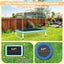 Trampoline Rectangulaire de 6 Pieds avec Barre de Balancement et Filet de Sécurité - Jaune