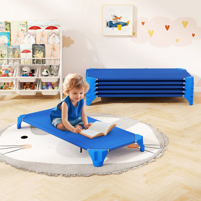 Cots empilables portables pour enfants - 6 Pack - Bleu