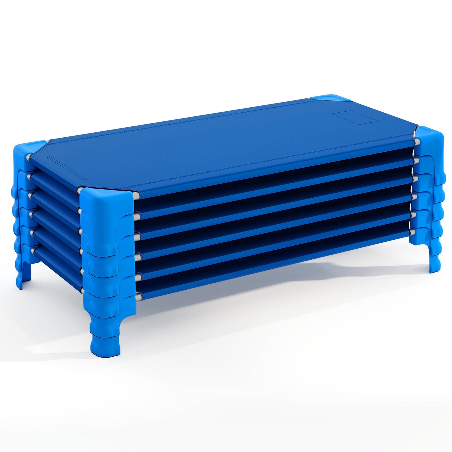 Camas apilables portátiles para guarderías - Azul