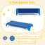 Camas apilables portátiles para guarderías - Paquete de 6 para niños - Azul