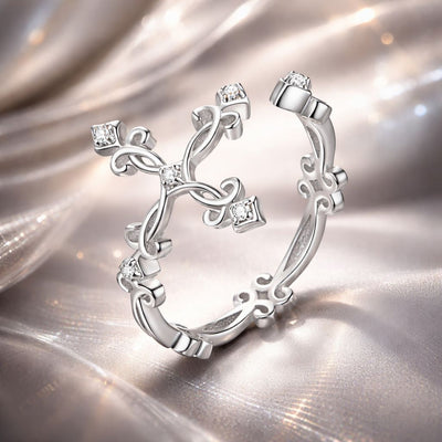 S925 Sterling Silver Pavé Setting CZ Engagement Ring